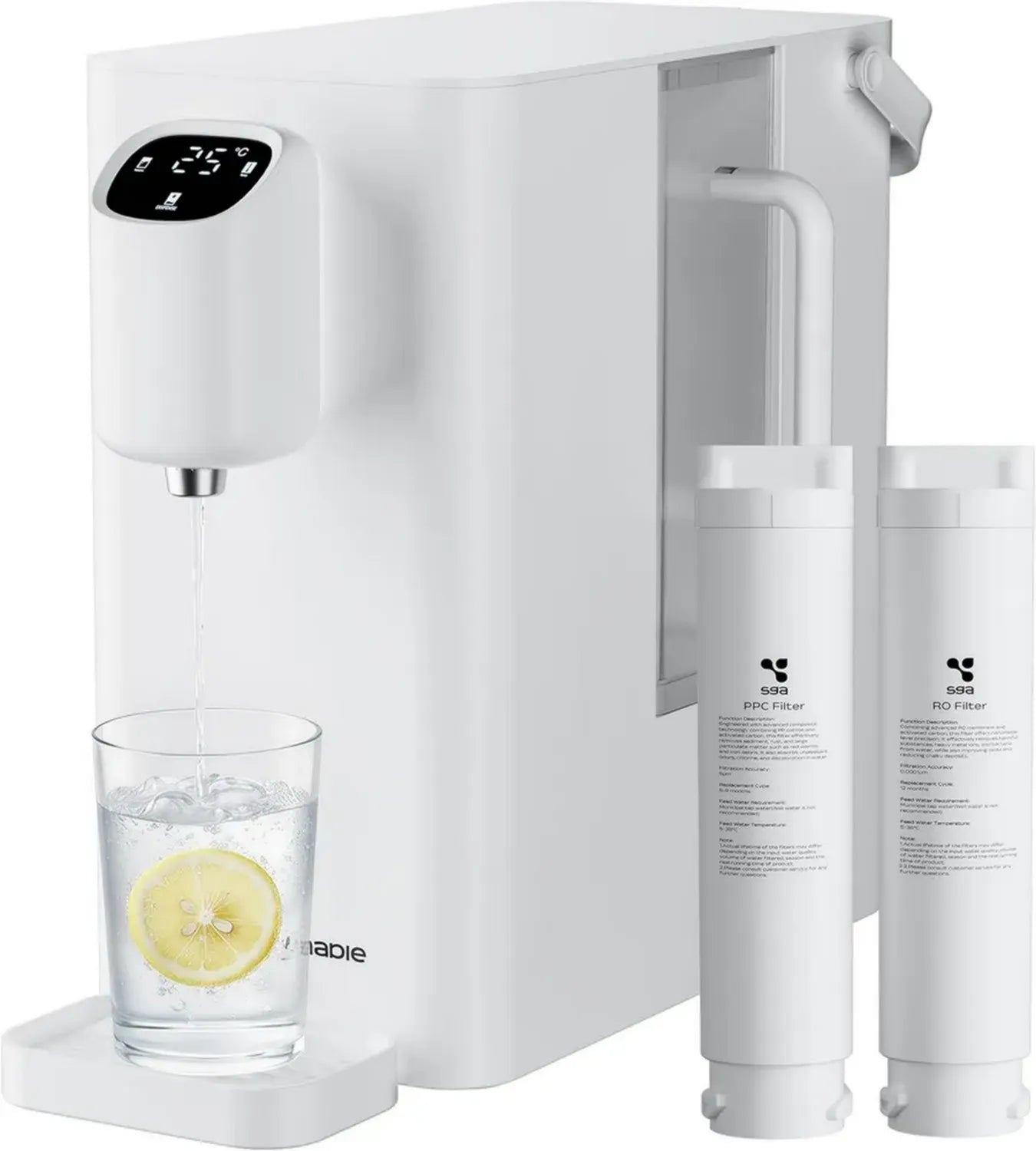 Purificateur d'eau à osmose inverse avec fonction d'eau chaude instantanée, CIARRA X SusGreenable