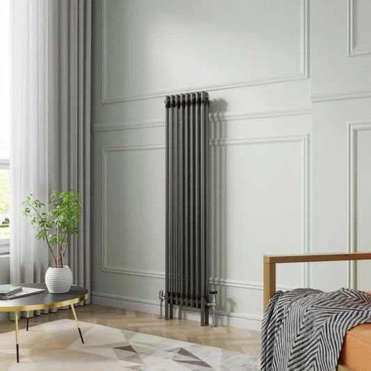 Radiateur vertical en fonte pour salle de bain - 1500 x 380 mm - Double colonne