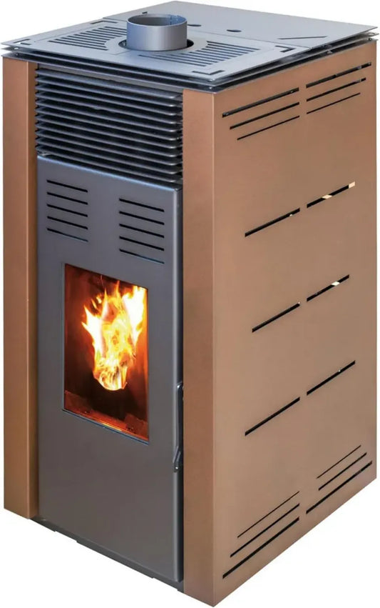 Poêle à granulés non électrique Natur Style 8 kW - Marron
