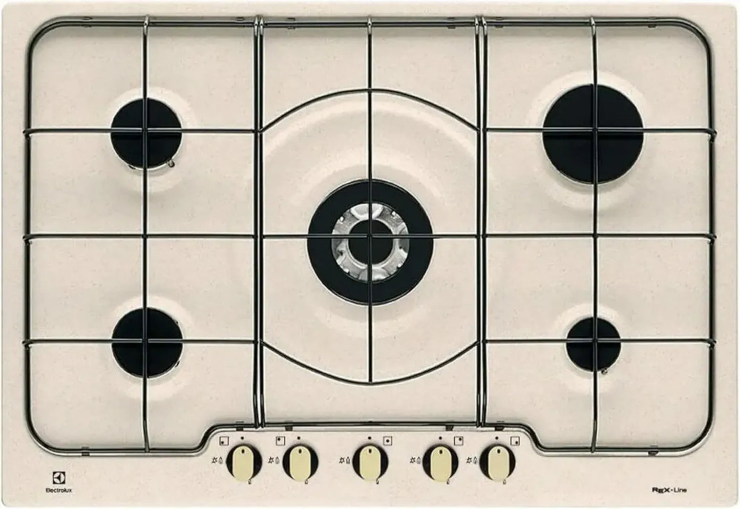 Plaque de Cuisson à Gaz Intégrée Electrolux RGG 7253 - Sable Rotatif
