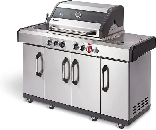Barbecue à gaz Enders Kansas II Pro 4 SIK Turbo avec 4 brûleurs et grilles émaillées