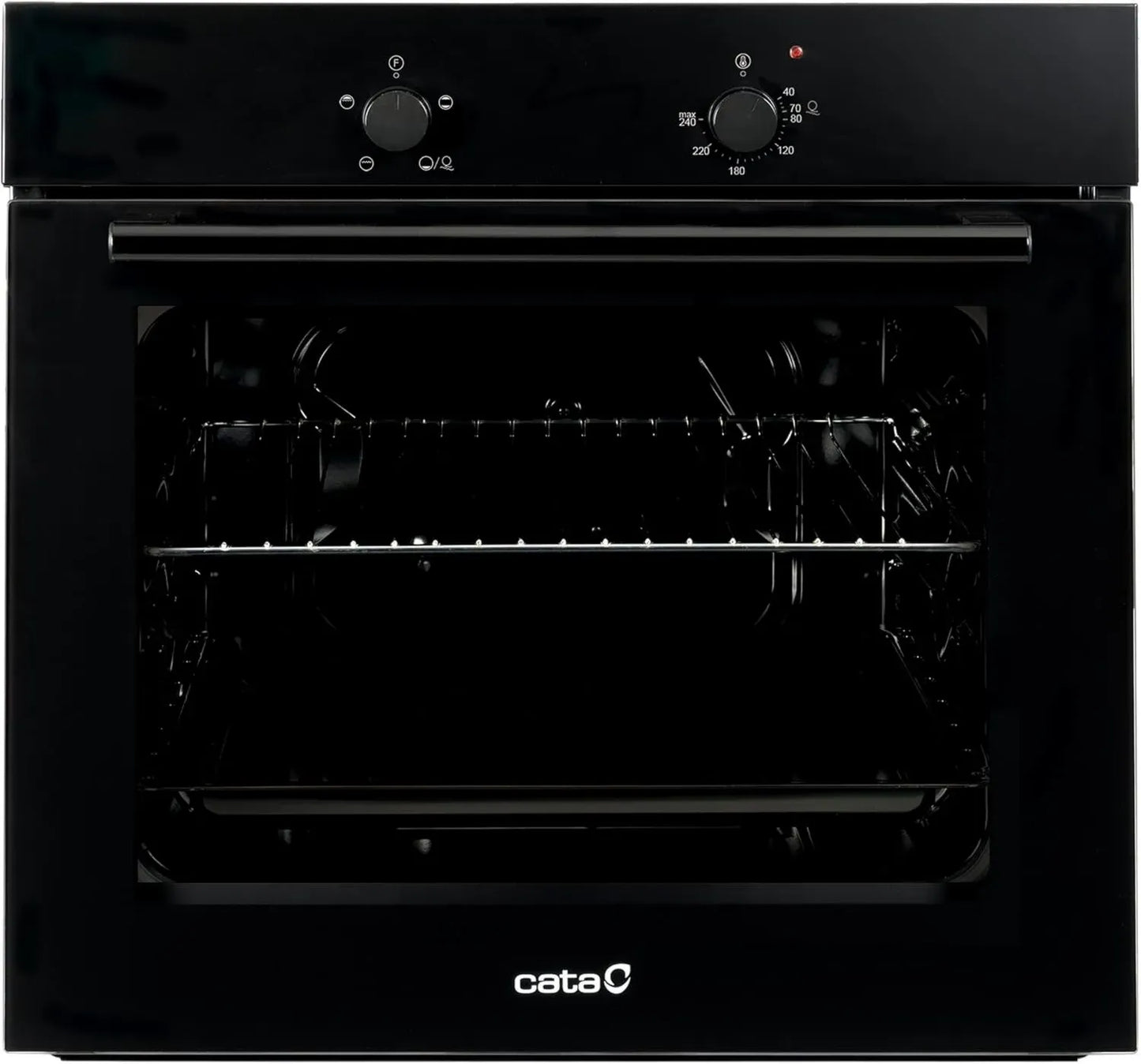 Four encastrable Cata SES 6004 BK, porte panoramique en verre, 4 fonctions, nettoyage AquaSmart, éclairage intérieur, 60 cm, 62 L, finition inox