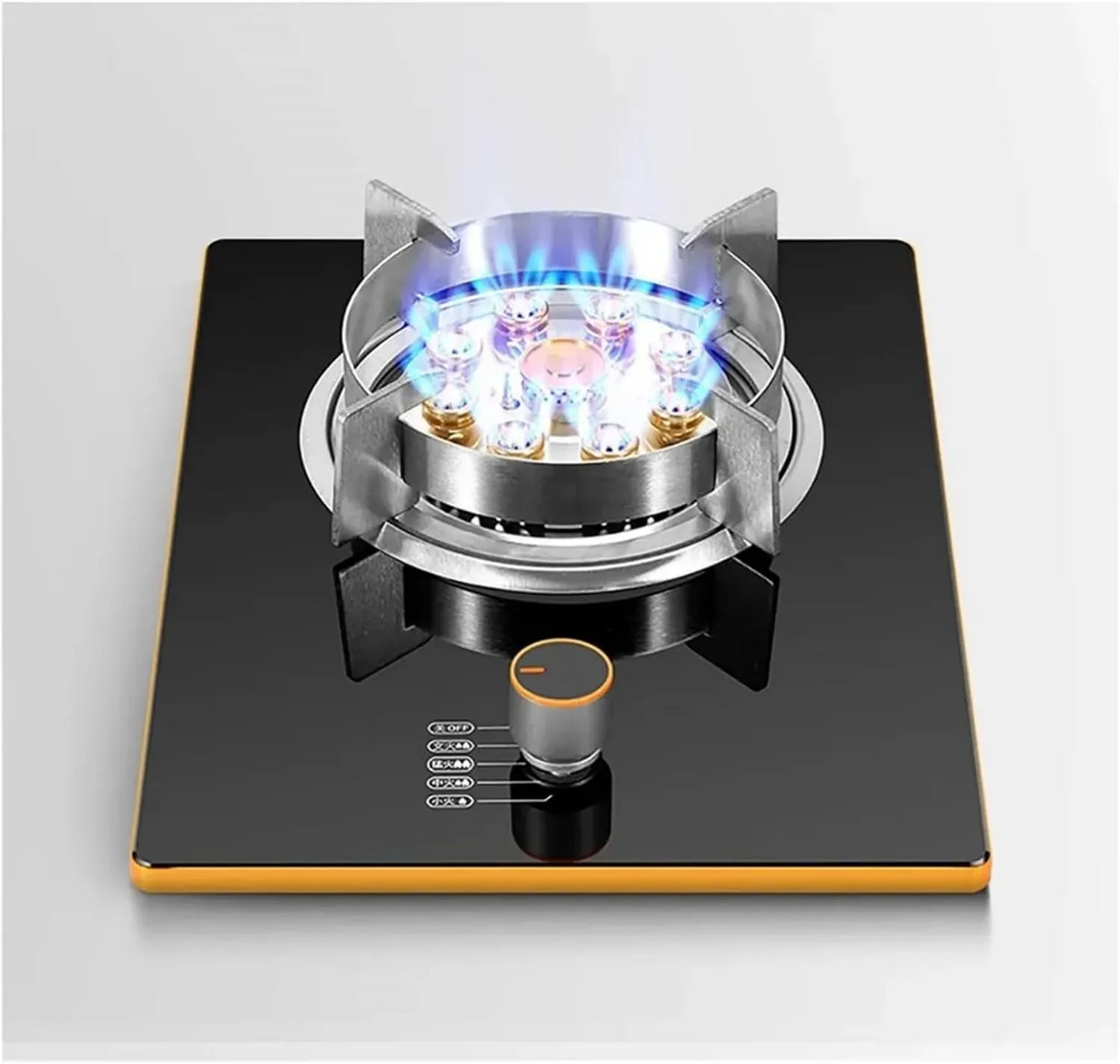 Plaque de Cuisson à Gaz Intégrée 32cm, 7.0kW, Brûleur Unique avec Verre Trempé et Sécurité FFD