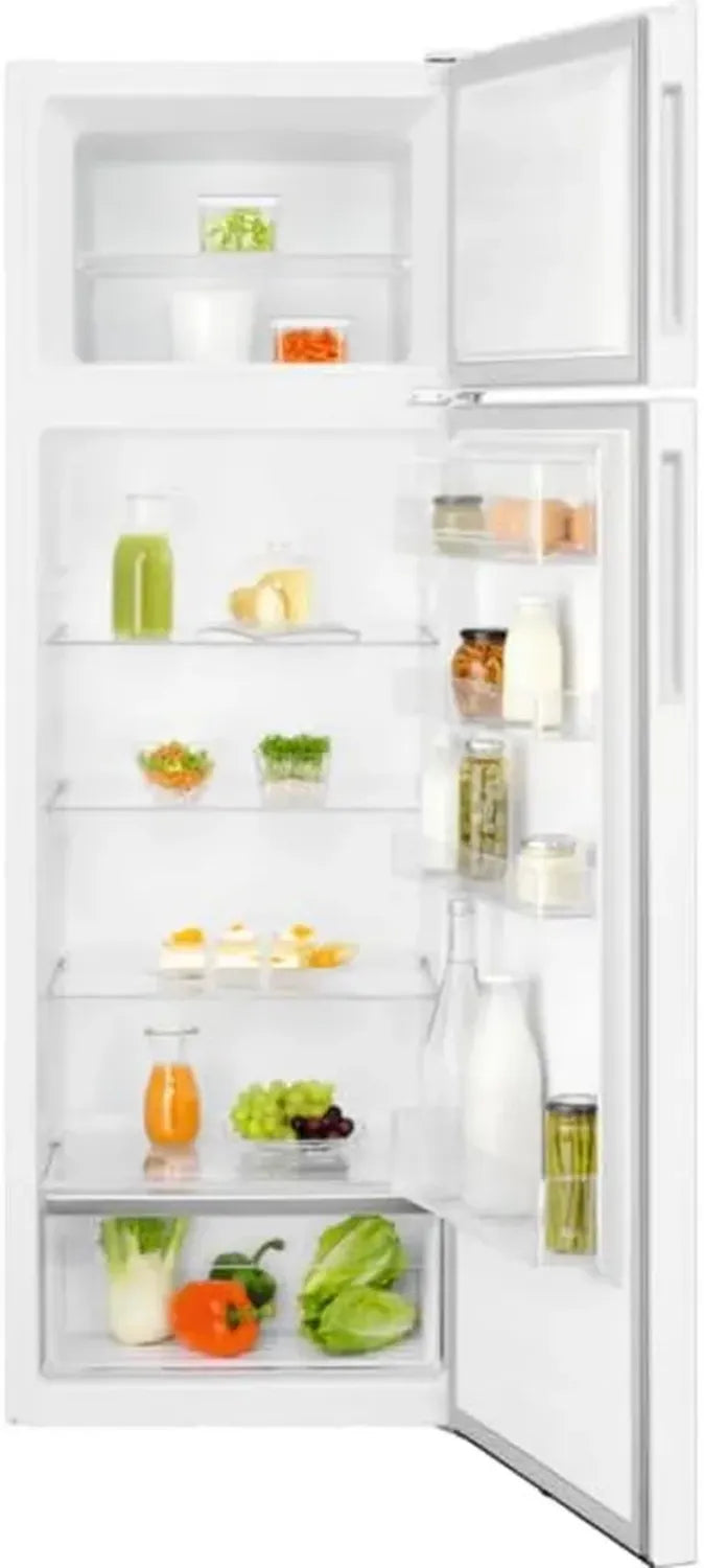 Réfrigérateur Combiné 244L Blanc - Design Compact et Moderne