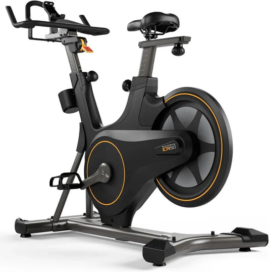 Vélo de Spinning Magnétique Matrix ICR50 Edition Limitée - 11 Niveaux de Résistance, Bluetooth, Volant en Aluminium, Pédales SPD