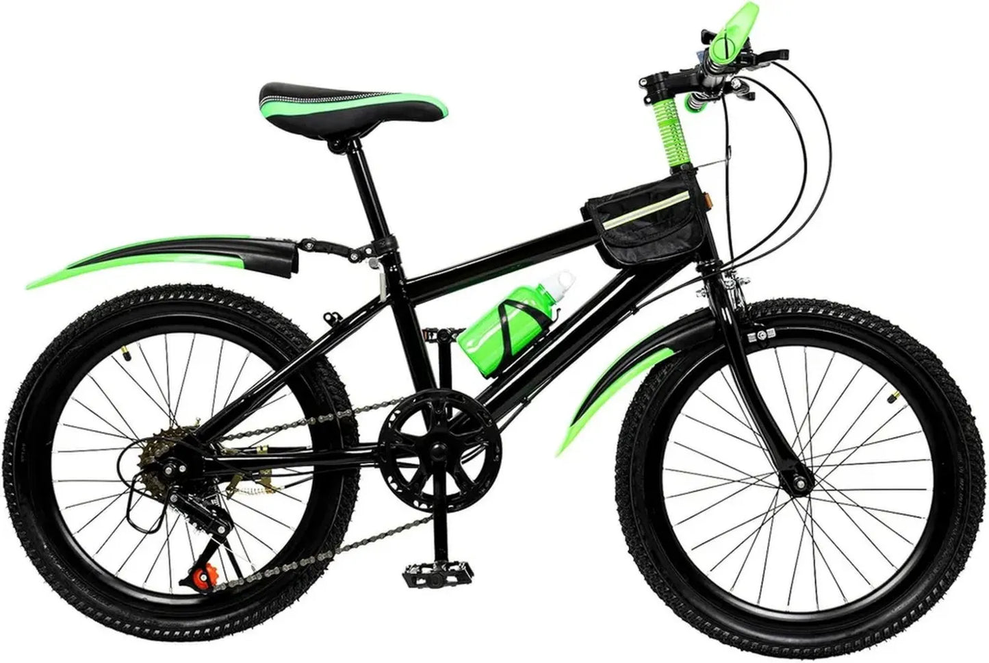 VTT Enfant 20' - 7 Vitesses - Mixte avec Freins à Disque - Pour Taille 130-150 cm - Max 85 kg