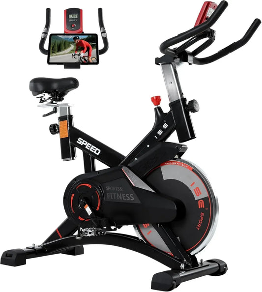 Vélo d'Appartement Ergonomique avec Écran Multifonction et Réglage de Hauteur