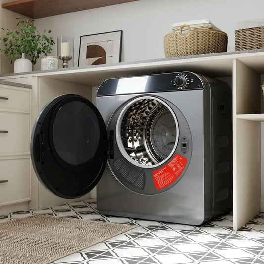 Sèche-linge compact 5kg avec tambour en inox et technologie PTC, 4 programmes, montage mural