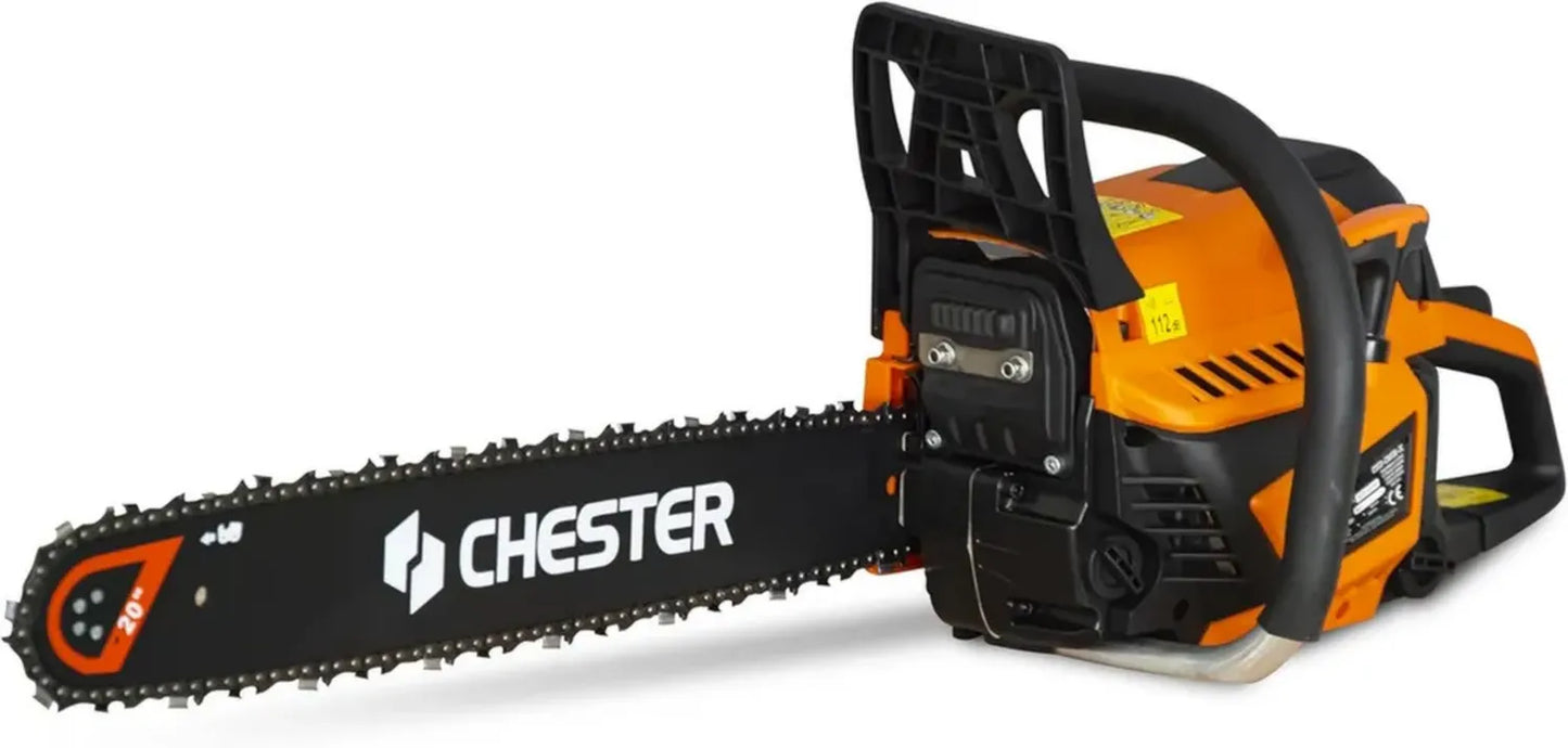 Scie à chaîne thermique 65 cm³ avec guide 50 cm et 2 chaînes - CHESTER
