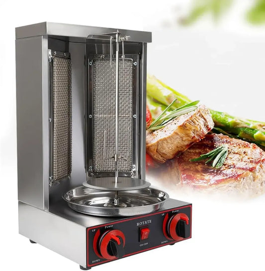 Barbecue à Gaz 3 kW avec Brûleur Latéral en Inox et Infrarouge
