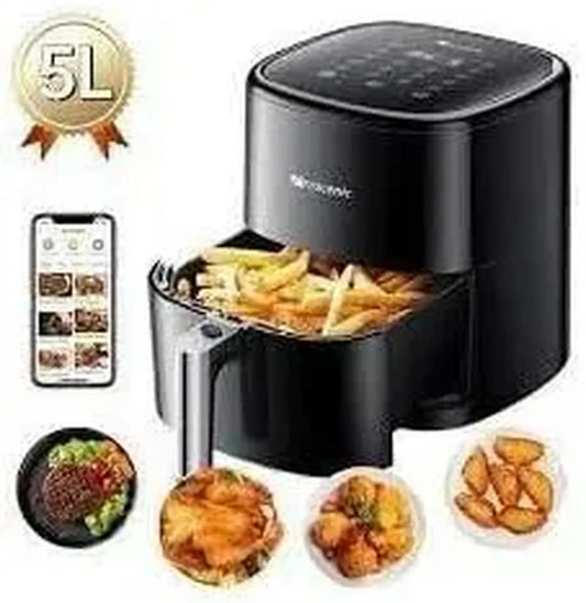 Proscenic T22 Friteuse à Air 5L avec Écran Tactile LED - 11 Modes - Contrôle via Application - 1500W - 100 Recettes Incluses