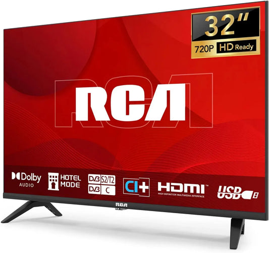 Téléviseur LED RCA 32'' HD sans Bord avec Triple Tuner et Dolby Audio