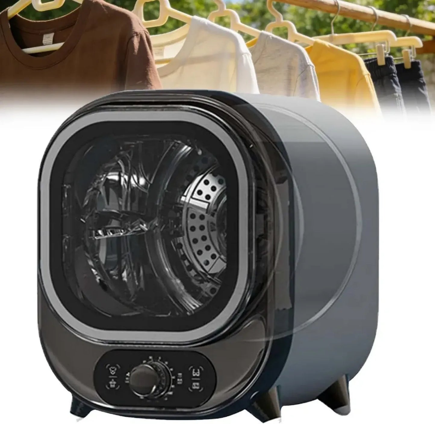 Sèche-linge portable à condensation 0,8 kg, 7 modes, montage mural ou comptoir, idéal pour appartement et camping-car
