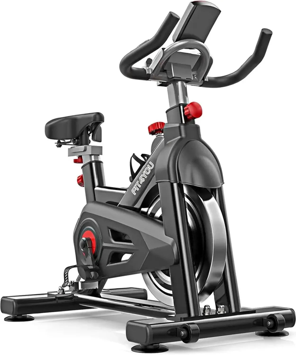 Vélo d'Appartement FIT4YOU FH-EB07 avec Résistance Ajustable et Écran LCD pour Entraînement Cardio et Fitness