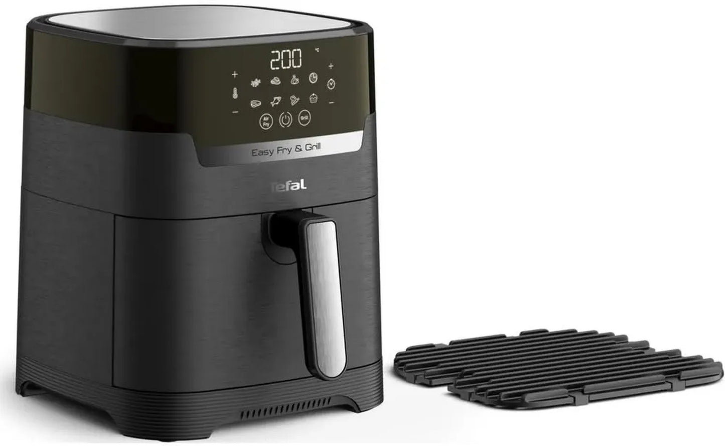 Friteuse Tefal EY5058 Easy Fry & Grill 2-en-1 avec Écran Numérique, 4,2L, 8 Programmes, Noire