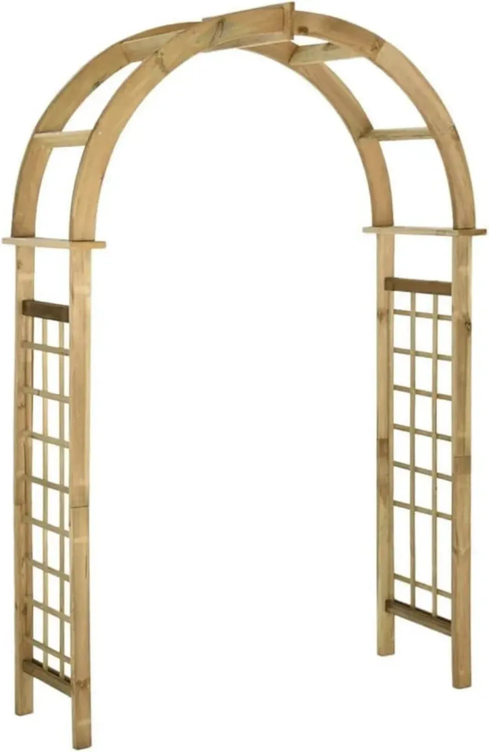 Arche de Jardin en Bois de Pin Traité Vert pour Extérieur