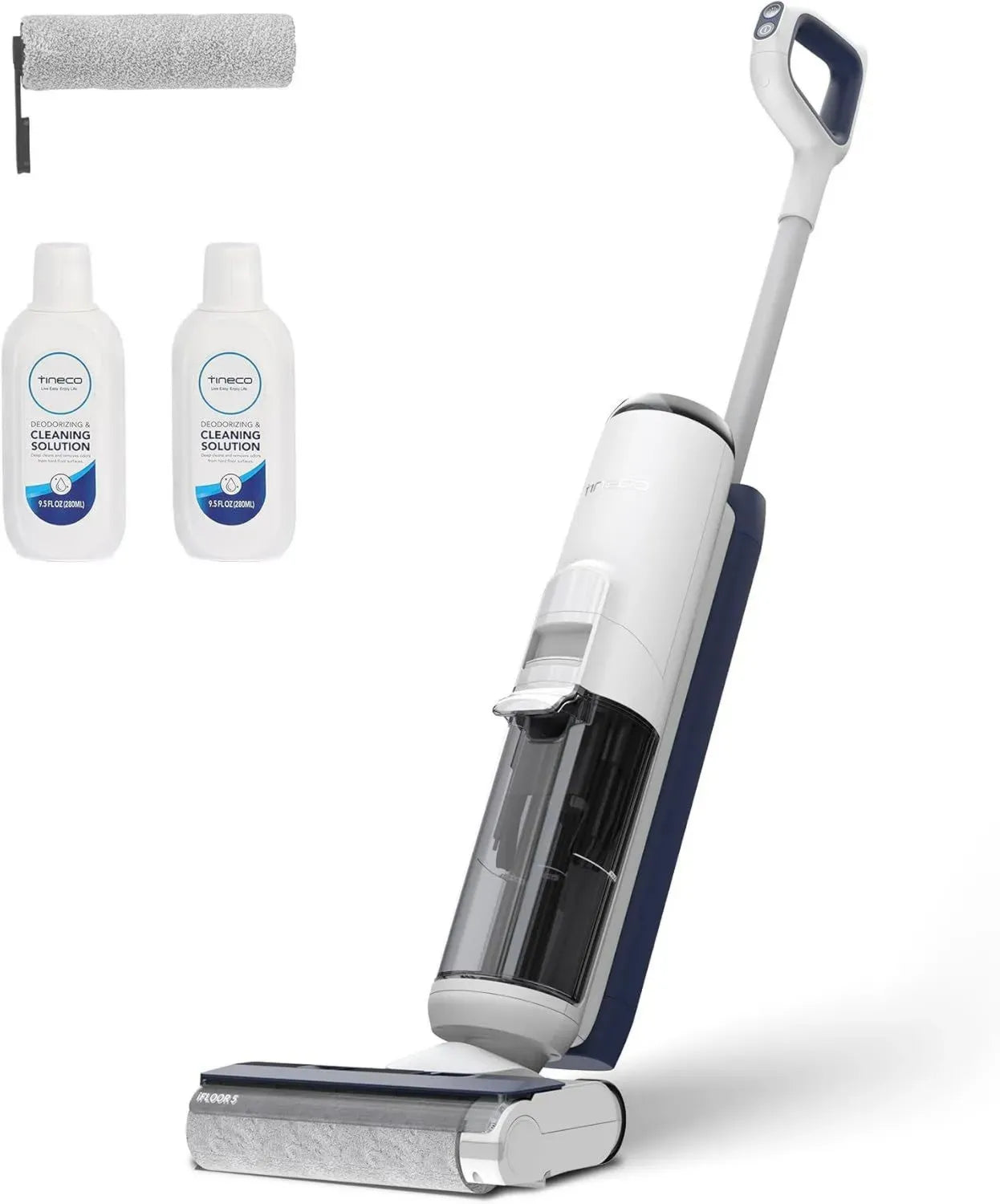 Aspirateur Laveur sans Fil Tineco iFLOOR 5 Breeze, Nettoyage des Sols durs et des Bords, Auto-Nettoyage, Autonomie 35 Min, Léger