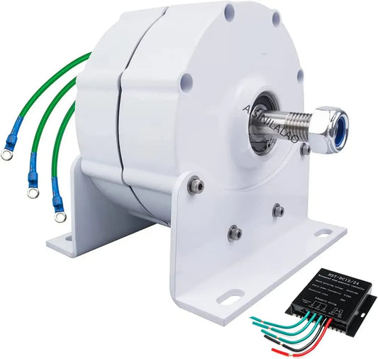 Générateur Électrique à Aimant Permanent 3000W 24V – Haute Performance avec Alternateur Dynamo et Contrôle Électromagnétique