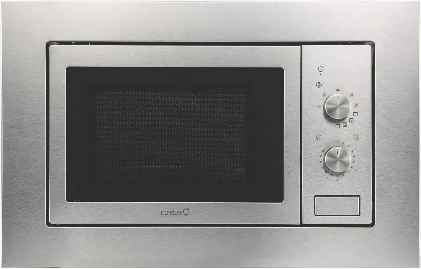 CATA Micro-ondes Encastrable 20L Inox avec Gril 1000W et Minuterie