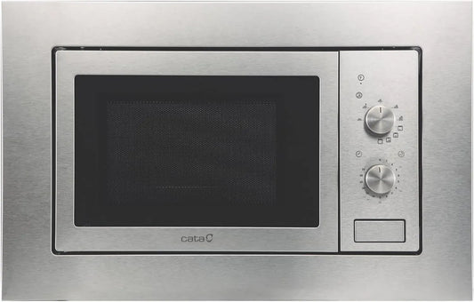 CATA Micro-ondes Encastrable 20L Inox avec Gril 1000W et Minuterie