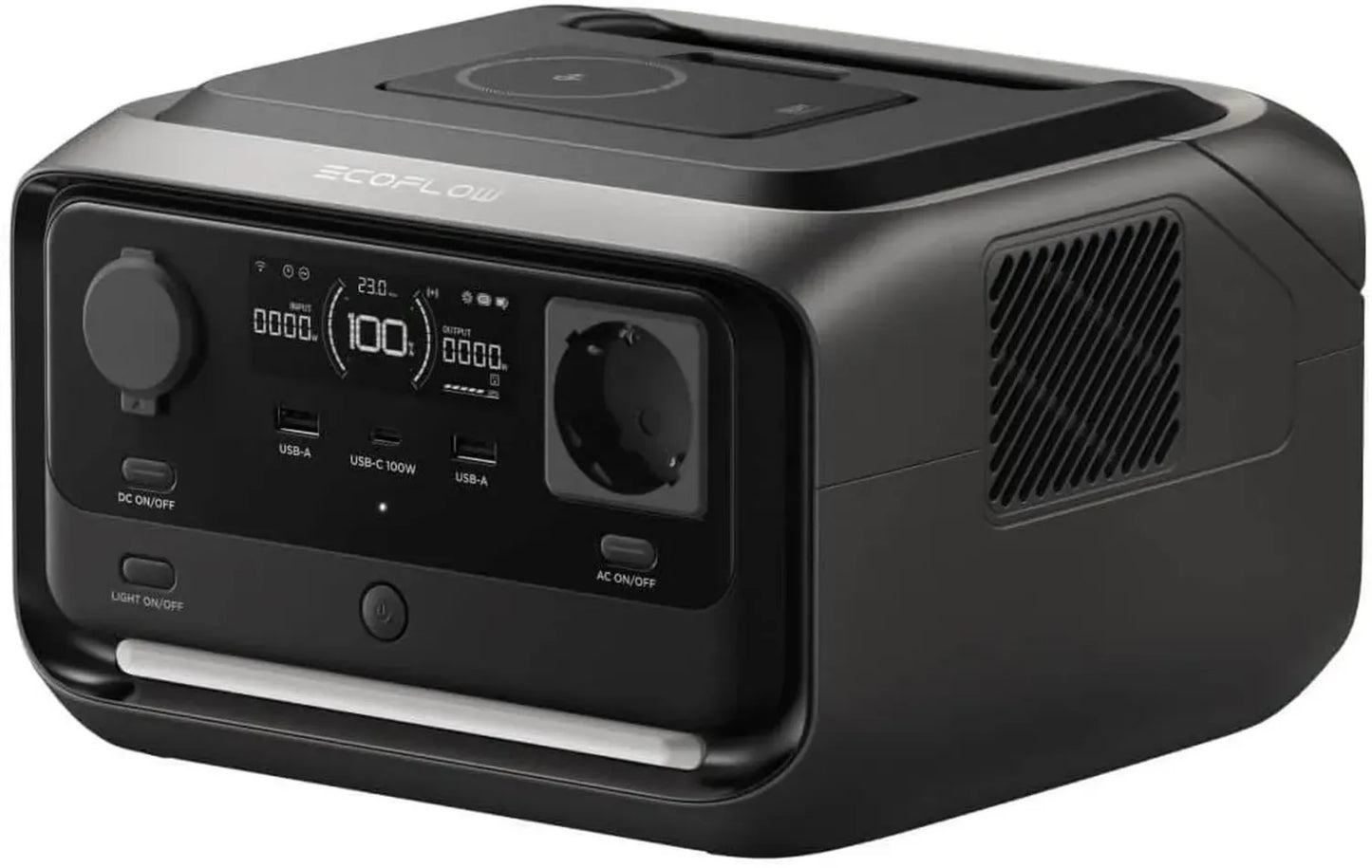Générateur Solaire Portable EF ECOFLOW RIVER 3 Plus, Batterie LFP 286 Wh, Sortie Max 1200 W, Extensible à 858 Wh