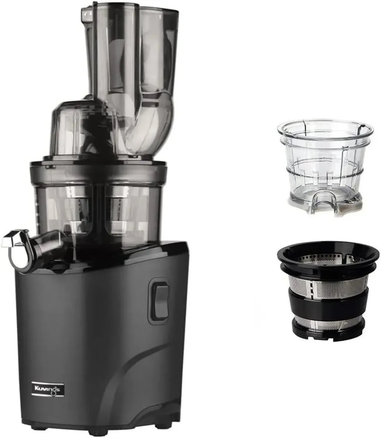 Extracteur de jus Kuvings REVO830 avec kit sorbet et smoothie - Ouverture double, découpe automatique - Noir