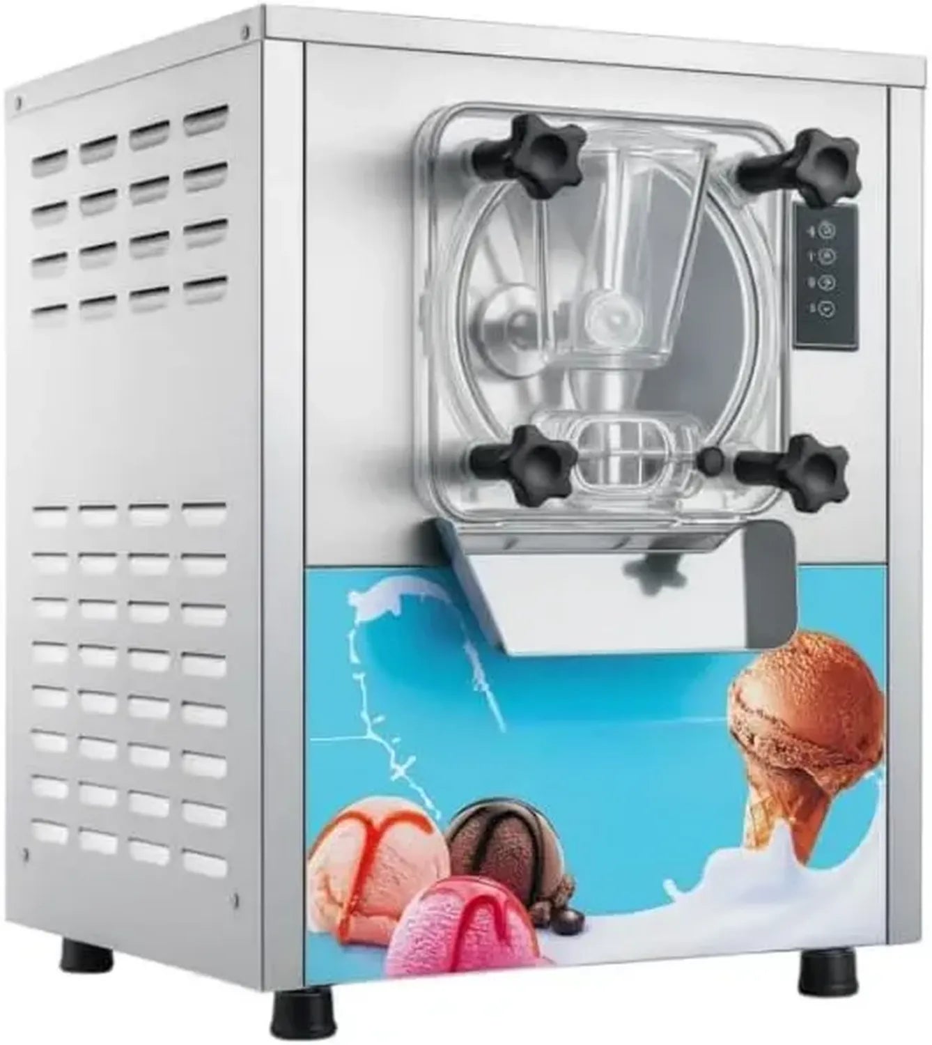 Machine à Glace Professionnelle 15 L/h - Cuve 4,3L - 1400W - Refroidissement par Air - Minuterie Intégrée - Gaz R290 - Design Compact - 230V