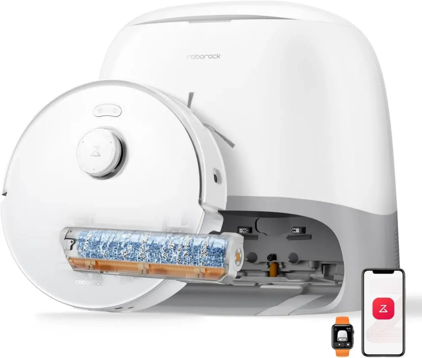 Aspirateur Robot Roborock Qrevo Curv 2 avec Aspiration 20,000 Pa et Lavage à 75°C