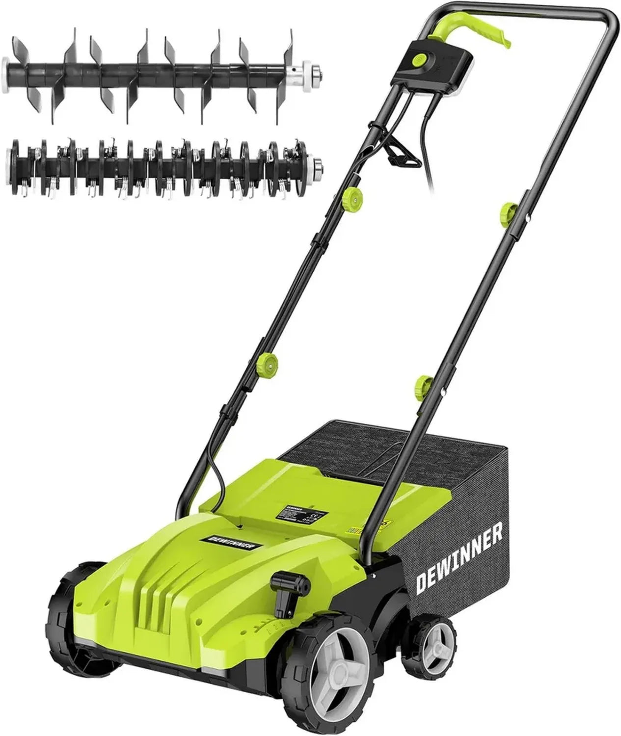 Scarificateur Aérateur Électrique 1500W 2 en 1 avec Bac de 30L et Lames de Rechange