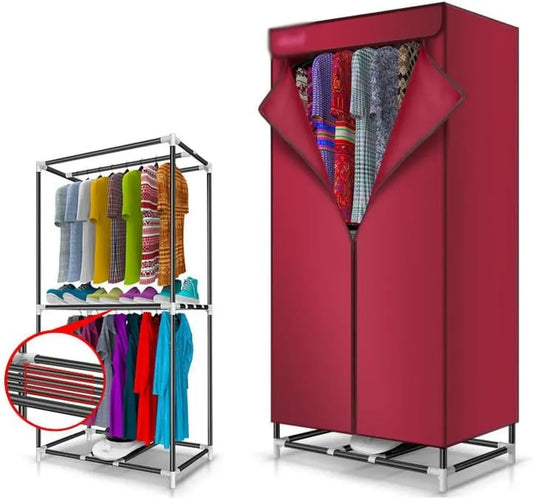 Sèche-Linge Électrique COYEUX 2 Niveaux, 900W, Armoire Chauffante avec Minuterie 180 min, Capacité 30 kg pour Intérieur