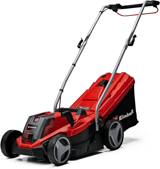 Tondeuse à Gazon sans Fil Einhell 18V 33cm + Coupe-Bordures, Batterie 4.0 Ah et Chargeur Inclus
