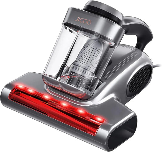 Aspirateur Anti-Acariens JIGOO J300 Pro pour Matelas - 550W avec UV-C et Chaleur 60°C | Élimination Efficace de 99,9% des Acariens et Allergènes | Épilation d'Animaux avec Infrarouge et Parfum Apaisant