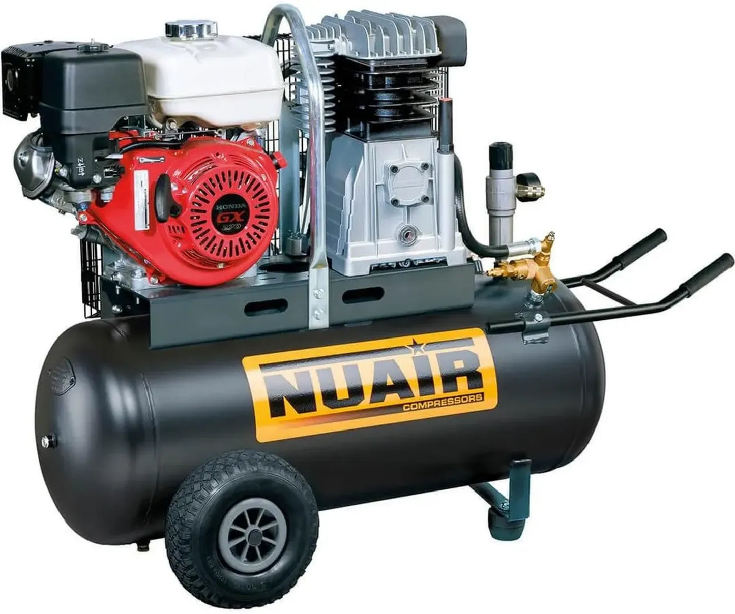 Compresseur d'air thermique 100L avec moteur HONDA 9 CV, pression 14 BAR