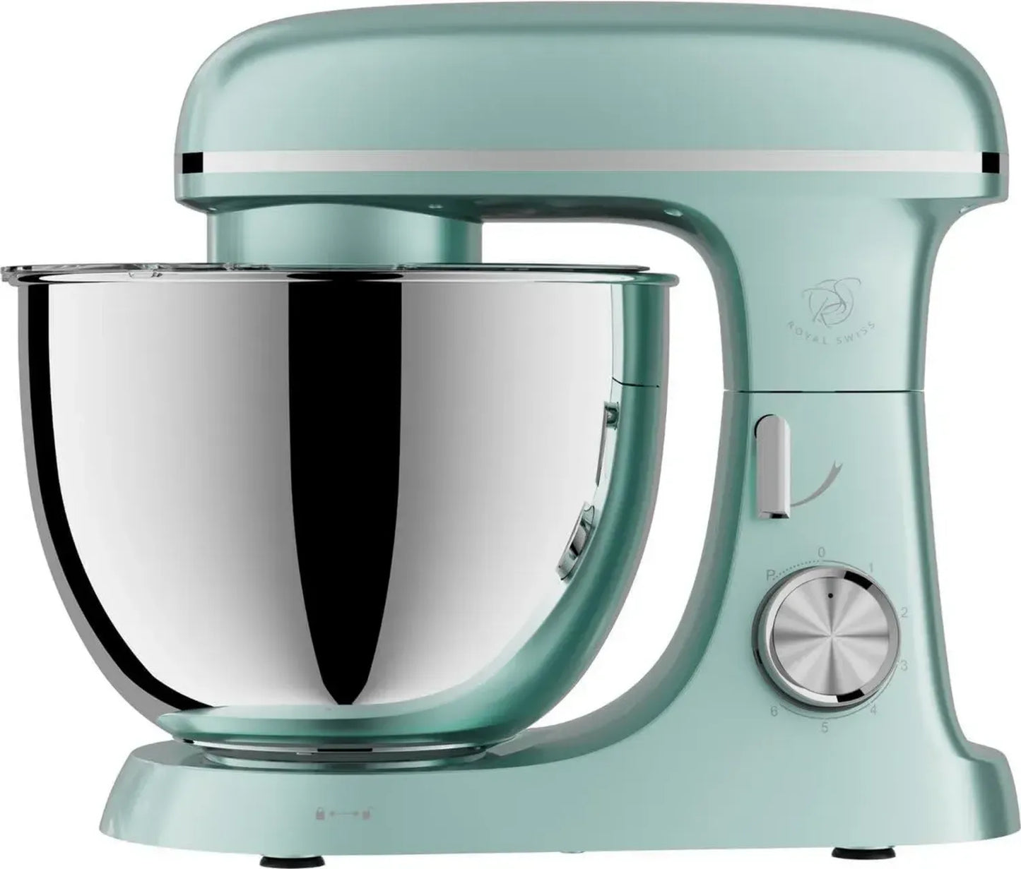 Robot Pâtissier 8.5L 2000W – 10 Vitesses avec Pulse, Mouvement Planétaire 360°, Bol en Inox, Couvercle Anti-Éclaboussures, Silencieux – Vert Menthe