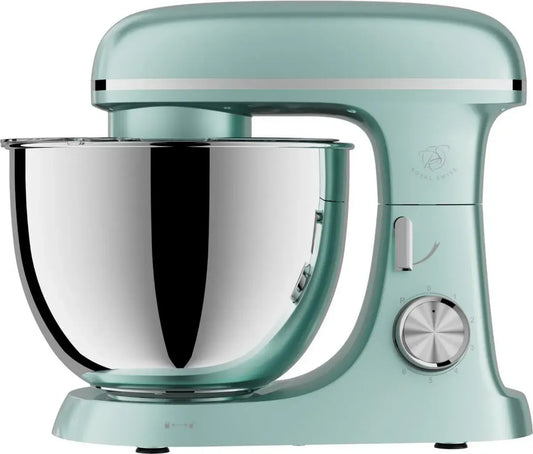 Robot Pâtissier 8.5L 2000W – 10 Vitesses avec Pulse, Mouvement Planétaire 360°, Bol en Inox, Couvercle Anti-Éclaboussures, Silencieux – Vert Menthe
