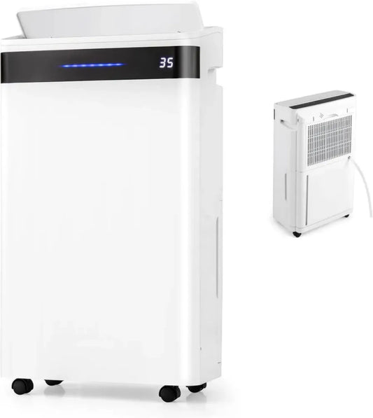 SOARS Déshumidificateur Électrique 25L/Jour, Silencieux avec Indicateur d'Humidité, 4 Modes, Drainage Double, Réservoir 5,5L, Minuterie 24H