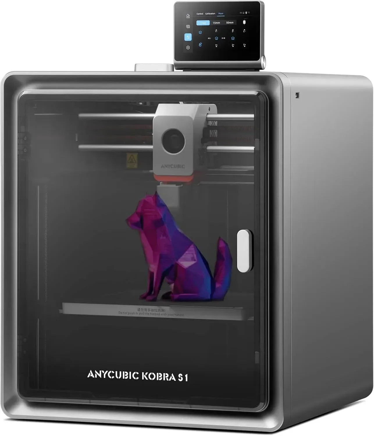 Imprimante 3D Anycubic Kobra S1, Vitesse Ultra-Rapide 600 mm/s, Structure CoreXY Enfermée, LeviQ 3.0, Taille d'impression 250x250x250 mm